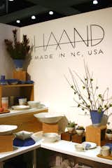 Best new ceramics: Haand, based in North Carolina, brought a great range of ceramics to Dwell on Design from everyday cups and plates to vases to architectural wall implements.