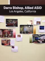 Los Angeles Allied ASID designer Darra Bishop displayed clippings of her favorite pins.