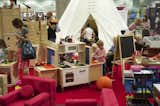 Indoor and outdoor furniture company Grandin Road brought two high-design teepees to the Dwell Outdoor area, and another to the Modern Family Pavilion.