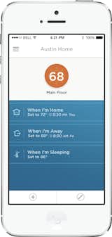 Like its peer, the Nest, it takes into account information like bedtimes and the sunrise to use heating and cooling systems efficiently. Honeywell expects that you will control it mainly through the app itself, which lets you change the temperature from any location, or set it to a timer so the house gets warmed or cooled according to your expected arrival time.