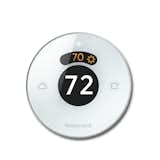 The familiar thermostat design can be used without the app, as well. Like previous Honeywell thermostats, turning the exterior wheel changes the temperature, and an audible click indicates each degree of change. The all-white exterior uses motion sensors to light up with control displays, and then dim when you walk away.