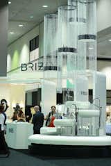 With its multi-tiered fountain, trio of modern structures, and wall of fixtures, Brizo captivated the jury and brought home the award for best Booth. Photo by Alejandro Chavetta.