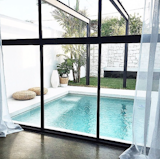 @mon_palmer: A decision to change our sliding door to steel bifold windows opened up a completely new option as to how we could design our garden. The before and afters are dramatically different.  Search “pool” from Photos of the Week: 7 Inspiring Outdoor Spaces from Our Readers