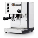 The Rancilio Silva semi-automatic machine is made of heavy-gauge stainless steel and takes ground coffee ($740).
