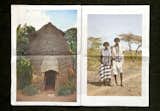 On the left "Elephant head hut". On the right "Karayu Omo men near the Awash river".