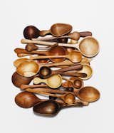 Each spoon is hand carved by Lance and has a unique grip and purpose.