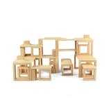 The Constructures Building Set from Brinca Dada is an educational and modern toy. The set is made up of a collection of windows that can be stacked and placed to create modernist structures. An elevated take on classic building blocks, this set will be a treasured toy for budding modernists.