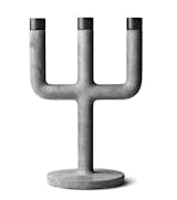Weight Here large candelabra by KiBiSi for Menu, $110

14.5" H x 8" W

A polystone finish that resembles concrete updates the classic form. Cast-iron candleholders nod to historic artisanal techniques, but they have a utilitarian feel that’s of this century. store.menudesignshop.com