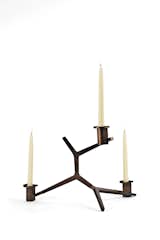 Agnes table candelabra: 3 candles by Lindsey Adelman for Roll & Hill, $1,875

18" H x 18" W x 18" D

An articulated, three-candle lumière, made of machined aluminum in a brushed brass finish. The assembly instructions are fairly easy to follow, but if gussied-up industrial doesn’t suit your fancy, look elsewhere. rollandhill.com
