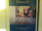 Close-up of today's Promo Daily of Jennifer McClure's "Do Not Disturb" photography mailer, she's from New York City.