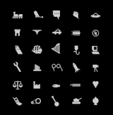 Various icons.
