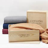 HERRINGBONE BLANKET

Bedlinen maven Coyuchi makes the coziest of cozy textiles—an organic wool herringbone blanket crafted in Maine by Brahms Mount, packaged in an eco-friendly wood box.