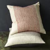 DOT PILLOW COVERS

The pattern and eco-ethic of this silk pillow are on point. The material is hand-loomed by a sustainably minded cooperative and the playful dots will accent sofas, armchairs, and beds in need of a punch of color.