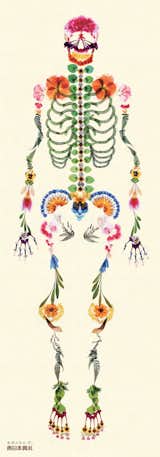 His last choice? “This ad for Nishinihon Funeral Services by Tokyo-based ad agency I&S BBDO used real pressed flowers to recreate a human skeleton.”