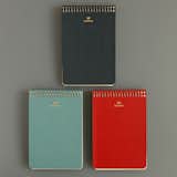 Japanese stationery company Postalco's spiral-bound notebooks (seen here in Size A6) have a water-resistant, starch-pressed cotton fabric cover, so rest assured, they will outlast any great adventures that you embark on. Available in red, light blue, and navy blue. $25