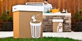 The Pop-up Party Bins from Hobnob USA direct guests to the right bin with their bold graphics. They are made out of cardboard and 100% recyclable, making them perfect for any summer barbecue or work party.  Photo 3 of 5 in Stylish Modern Trash Cans by Claire Andreas
