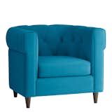 CHESTER TUFTED UPHOLSTERED CHAIR

We love this update on the ultimate male seating, the Chesterfield. It has the heavy, classic lines but this version incorporates a more squared-off shape, and West Elm gives you so many fabric options.