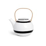 This chic porcelain teapot from Danish designers Ditte Reckweg and Jelena Schou Nordentoft offers a streamlined, minimalist design with clean black and white graphics.  Photo 4 of 11 in 10 Ways to Bring a Little “Hygge” Into Your Home from Stylish Modern Teapots