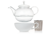 This set from Canadian tea pros David's Tea is the perfect setup if all you need is one last cup of tea to end your day. With a glass teapot that fits perfectly into a porcelain cup to create one little package, a tea party for one has never been so simple.  Photo 4 of 6 in Stylish Modern Teapots by Claire Andreas