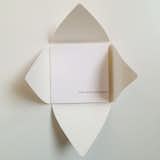 Emilie Giboin's latest promo came folded in heavy white paper stock.