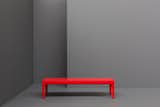Graft Bench: "A compact multi-functional piece that is both modest and confident in its appearance," says Welsh of the oak piece dyed red with a water-based stain. ($1,162)