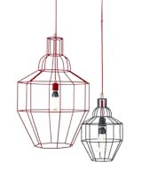 Riviera Large Red Pendant ($199) and Riviera Small Grey Pendant ($129) by Paola Navone Only at Crate & Barrel. These attenuated wire frames are just right for 2013, and the gray and red colorways add a subtle amount of color to a dining room.