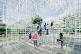 His sketches for the 2013 Serpentine Gallery Pavilion in London were rendered into small paper and foam models, then into assemblages of wooden dowels, and ended up as an enveloping array of delicate steel bars (seen here). He is the youngest architect ever to receive the prestigious commission.  Photo 2 of 6 in Architect We Love: Sou Fujimoto