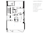 The Laybourne Residence's floorplan.  Photo 7 of 9 in Eye in the Sky: Urban Apartment Overlooking NYC's The High Line
