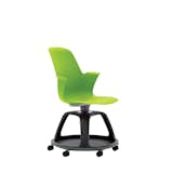Today’s classrooms have begun using flexible furniture systems for active learning. The mobile Node chair by Thomas Overthun and IDEO for Steelcase sports a height-adjustable seat, a storage base, and a southpaw-friendly swiveling work surface