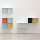 Taking the concept of the storage box to the wall, the Onecase is a wall-mounted, colorful system. Designed by Søren Ulrik Petersen for Onecollection, the Onecase can perform numerous functions. It can be used for book storage, holding a picture frame, or displaying treasured knickknacks. Comprised of two connected open cubes, the Onecase is available with an open back or with colorful back covers.