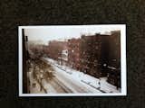 Snowy street photograph included in the little photographs sent by Chantal Heijnen