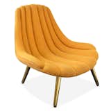 Adler’s shell-esque Brigitte Chair with brushed brass legs.  Photo 1 of 9 in Creativity and Constraint: A City Modern Preview