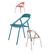 Young’s <5_MY chair for Coalesse, $1,700, is a cutting-edge carbon-fiber design that weighs in at less than five pounds. The chair was inspired by his work with bicycles, is stackable for easy storage, and can be customized to match any color using an app.