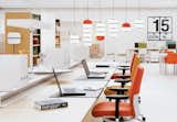 Vitra's world headquarters, designed by the Bouroullec brothers, are made to adapt, with expandable suspended screens and a raised open desk system.