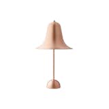 The Pantop Table Lamp from Verpan is a bold light source that provides warm, direct lighting, and is best utilized in a living room, office, or bedroom. Defined by its distinctive bell shape, the Pantop provides a refreshing take on the limits of traditional table lamps. The widely flared shade helps create a playful personality within the lamp, and the luxurious copper adds elegant shine. The shade is held onto a copper stem, which is supported by a copper semisphere. Originally designed in 1980 by Verner Panton, the Pantop Table Lamp is both artful and sculptural, and will complement a variety of interior spaces. Verpan included Verner Panton’s signature on the base of the lamp, paying homage to the celebrated designer.  Photo 5 of 10 in New Designs at the Dwell Store by Marianne Colahan