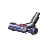 As the name implies, the DC59 is unique because it has a motor in the carbon fiber cleaning head. The idea, according to designer James Dyson, is to make it as good as a dedicated plug-in vacuum on carpets.