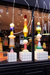 The wares have been expertly styled into a playful display that transforms the store's London showroom into a mecca of Memphis.  Photo 5 of 8 in Highlights from London Design Festival 2013 by Ali Morris