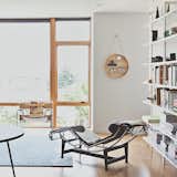The LC4 is joined by another tubular steel classic, the Wassily Chair by Marcel Breuer, along with furniture from CB2 in this Seattle home.