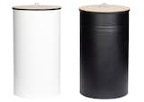 Recycling bins, also by Pedersen and Lennard, retail for $69 (for the small black version) and $115 (for the large white version).