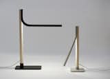 Lighting, made from minimal materials including half pipe and woodstock make for a simple and effective table lamp.