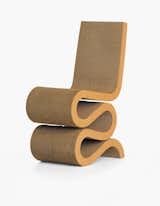 Wiggle Side Chair designed by Frank Gehry, 1972.  Photo 1 of 2 in Frank Gehry’s Legendary Wiggle Chair Started With a Pile of Scrap Cardboard from An Exhibit Tells the Story of Legendary Design Brand Vitra