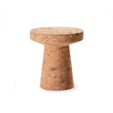 Conceptual designer Jasper Morrison designed the Cork Stool family for Vitra in 2004. Each stool is shaped from a substantial piece of pressed agglomerate cork for a sculptural look with a surprising lightweight feel. Cork Stool C has a round top and a pedestal base, and can be used as a side table, nightstand, or extra seating.