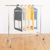 The Hanger Folding Chair from Umbra Shift is an innovative chair that calls to one of the most classic storage systems—a simple clothes hanger. Able to fold and hang for storage, this chair is available in several cheerful colors.