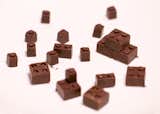 Toy blocks made from chocolate by Akihiro Mizuuchi.