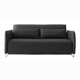 The Cord Sleeper Series was designed by busk+Hertzog for Softline and is available as a full sofa or as a lounge chair. The Cord Sleeper Sofa is an innovative sofa bed that is designed to communicate with urban living—it has a slim profile and folds into a smaller footprint than typical double beds.