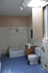 The master bathroom before the renovation.  Photo 11 of 15 in A Transformative Duplex Renovation in Montreal