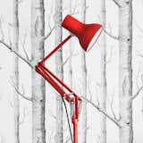The Type 75 Mini Floor Lamp is a sophisticated floor light that is designed with small spaces in mind. The lamp is defined by its classic Anglepoise looks—it features clean lines and a simple shade—and a thin profile. Shown here in bright red, the lamp is also available in other colors including black, white, grey, and light blue.