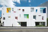 Sugamo Shinkin Bank, Tokiwadai Branch (2010)

One of the four Tokyo branches Moureaux has designed for Sugamo Shinkin Bank sports 14 colorful window boxes punched into the facade.  Photo 6 of 16 in Colors by Jenna from French Architect Brings Brilliant Color to Tokyo