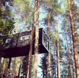 @suitcasesandstrollers: "Cool #treehouse. Right in the canopy of the Swedish forest."  Photo 6 of 9 in Inspiring Tree Houses of Instagram by Allie Weiss