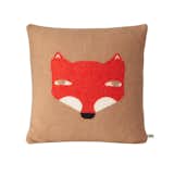 From Donna Wilson, the Fox Throw Pillow Cover is a simple square that features a cute fox at its center. The boldly colored pillow cover will make a striking accent on a sofa or child’s bed, and its lambswool composition makes it an excellent choice for a snuggling session.